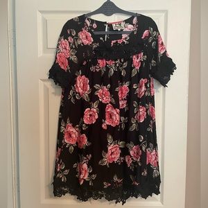 Flower print dress
